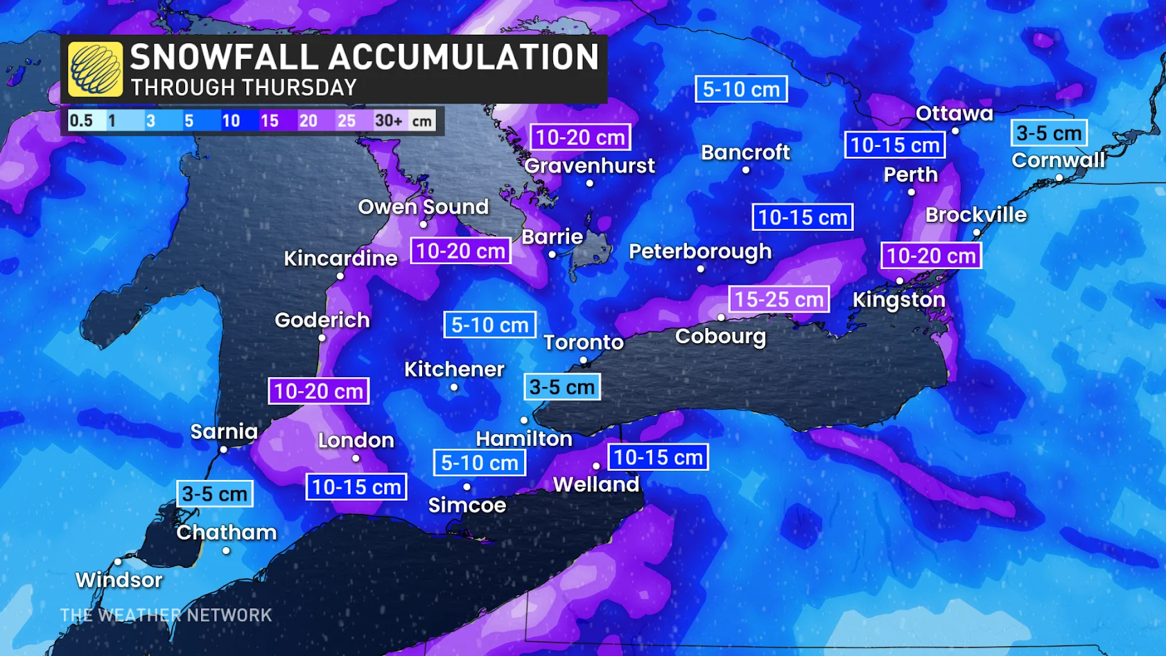 First snowfall will pack a punch to the Golden Horseshoe, Ottawa