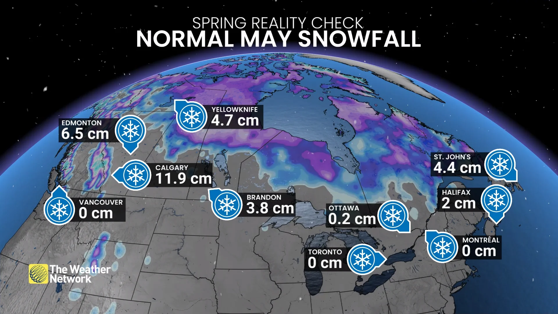 May Normal Snowfall