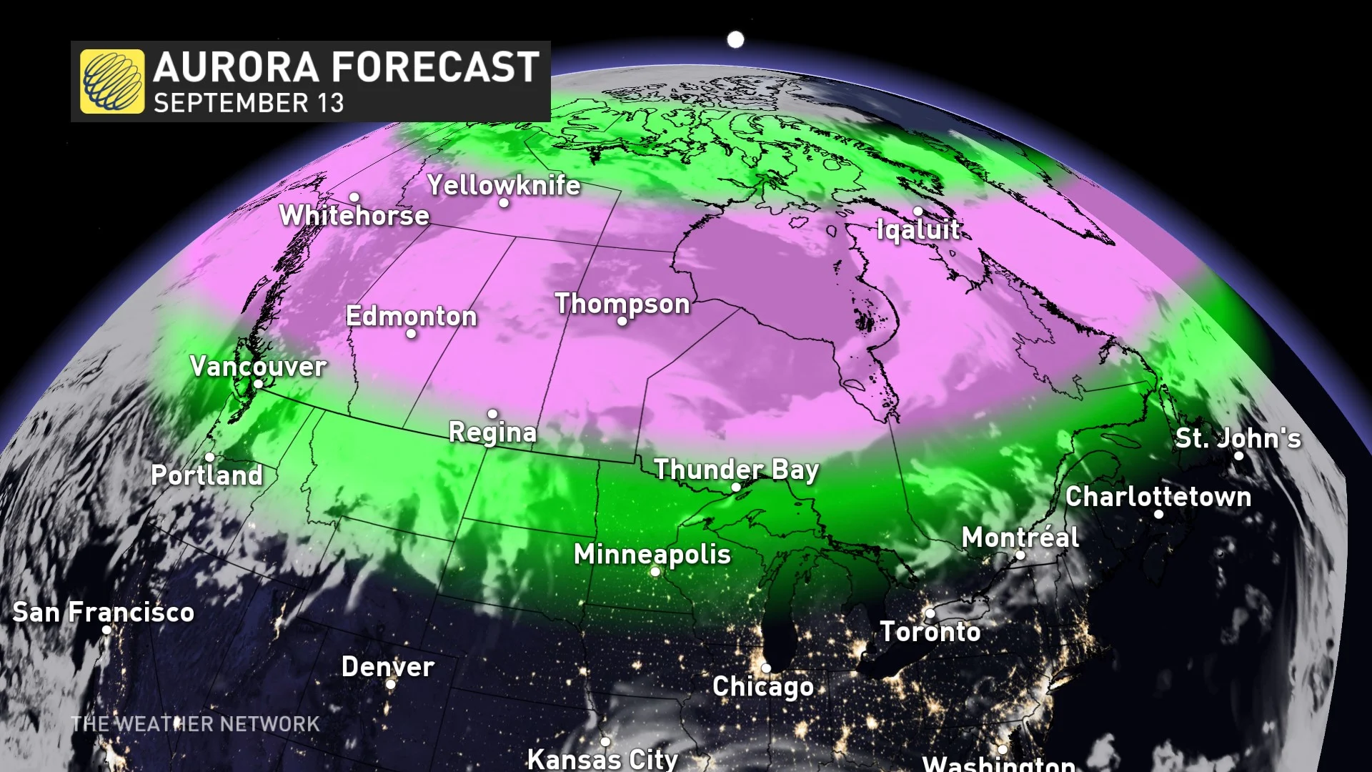 Aurora viewing potential Thursday night