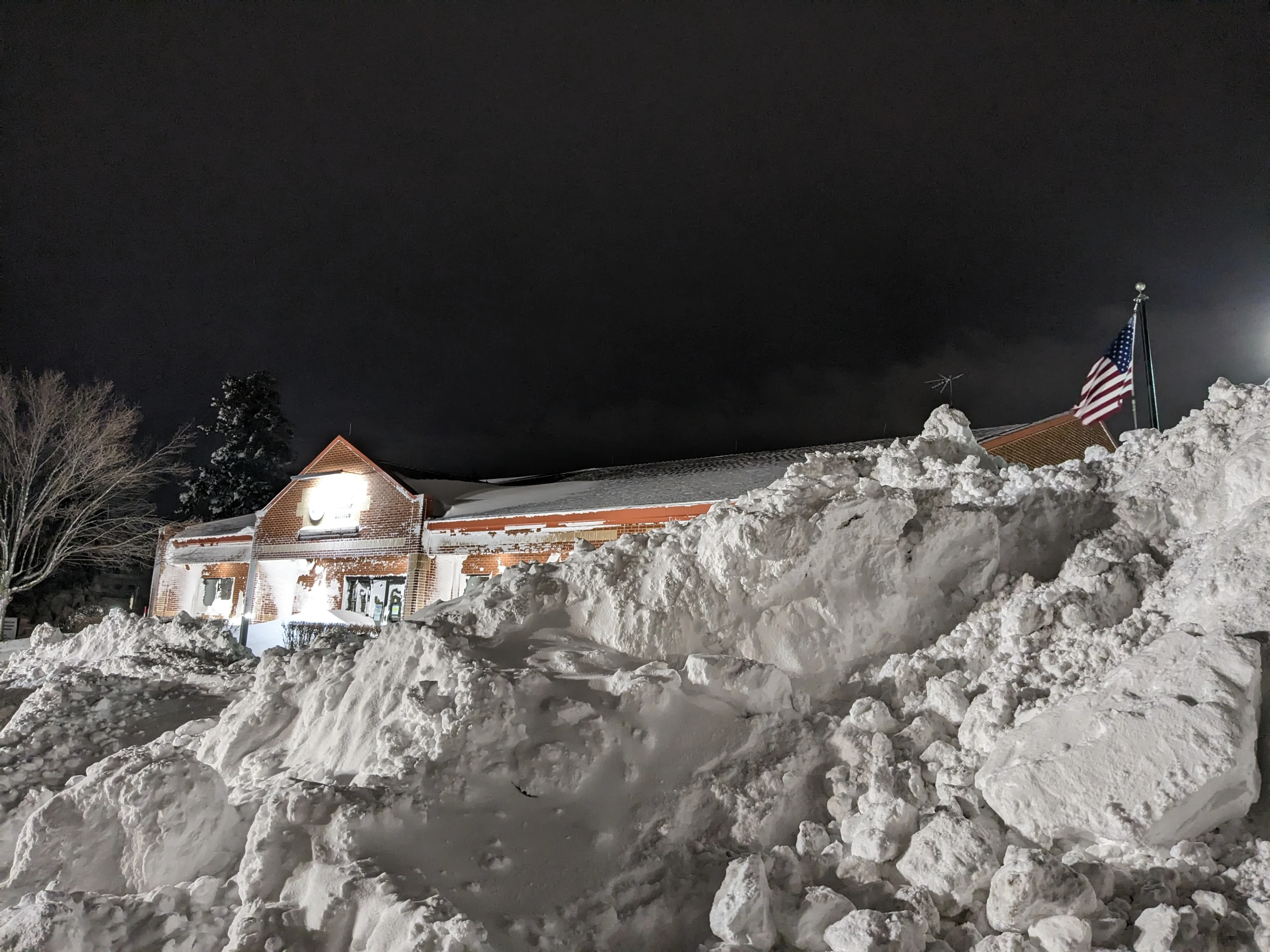 (NWS BUFFALO) Piles of snow after blizzard December 25 2022