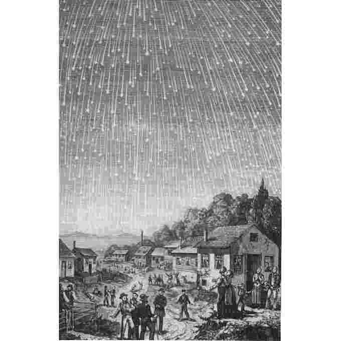 Leonids-1833-woodcut-Adolf-Vollmy