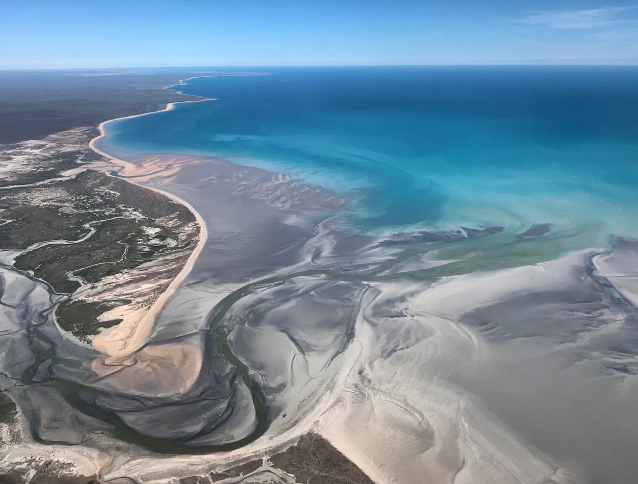 Meandering river reaching the ocean near Broome, Australia/Chris Spencer/Submitted