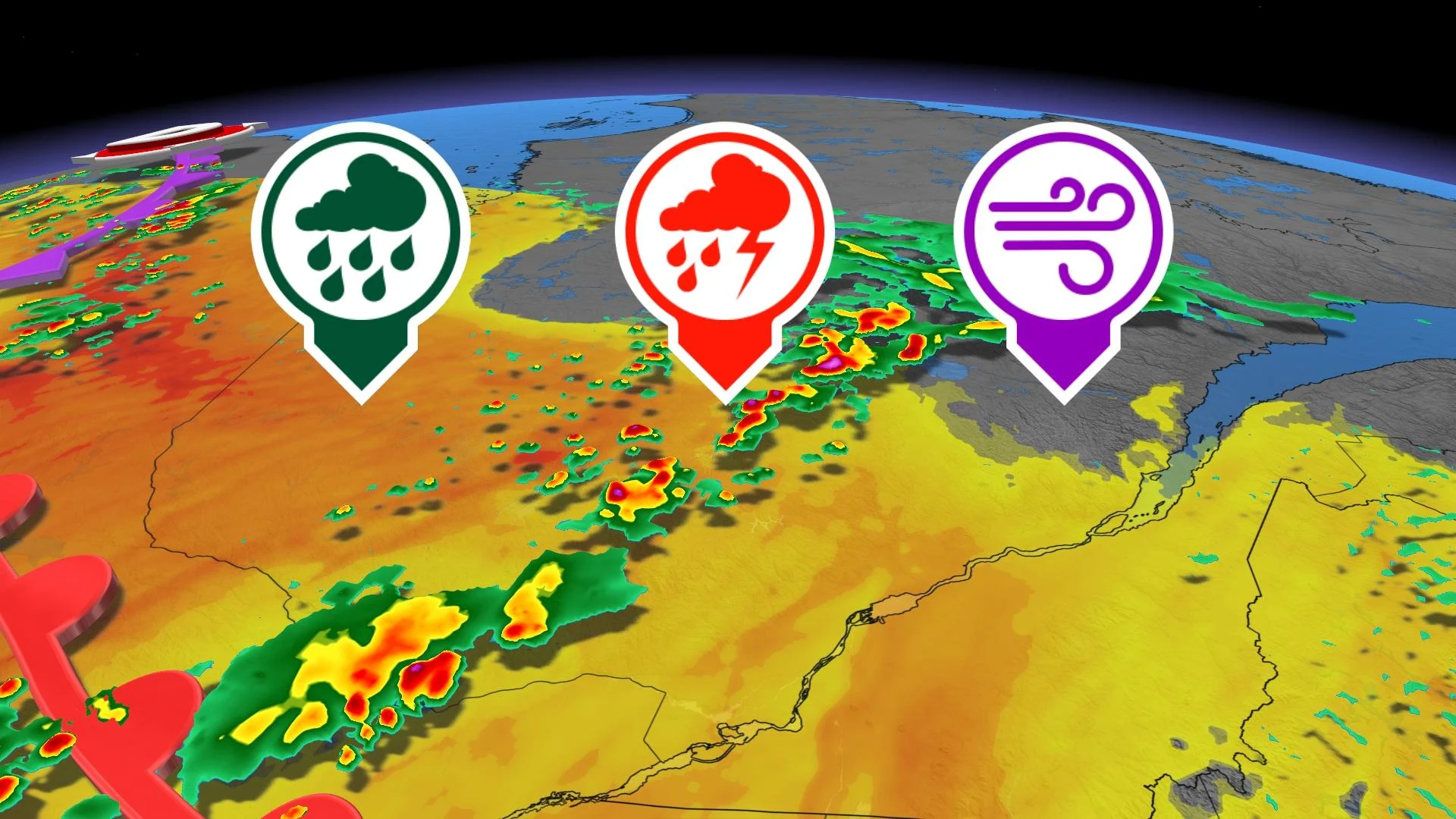 Orages violents et tornades : risque revu à la hausse