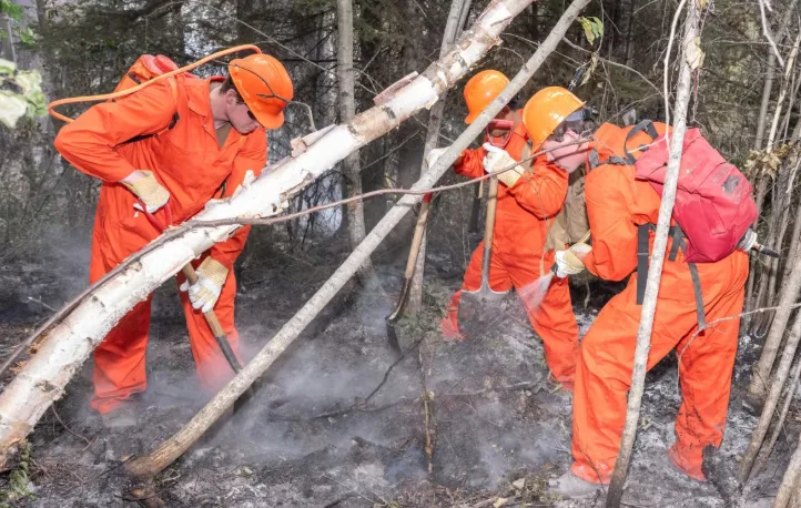 CBC: Members of the 3rd Battalion, Princess Patricia’s Canadian Light Infantry help with firefighting duties in Saskatchewan. (Submitted by Master Cpl. Cass Moon, Canadian Forces Imagery Technician)