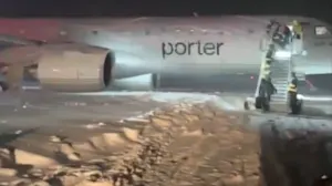 Flight from Toronto slides off tarmac after landing in heavy snow at Halifax airport