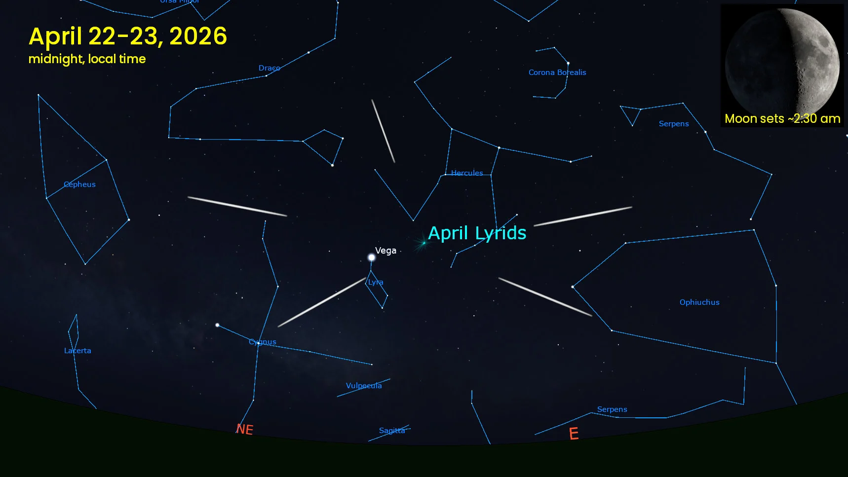 Look up in April for a comet and the Lyrid meteor shower - The Weather ...