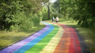 Toronto proudly boasts the world's longest rainbow road, symbol of hope