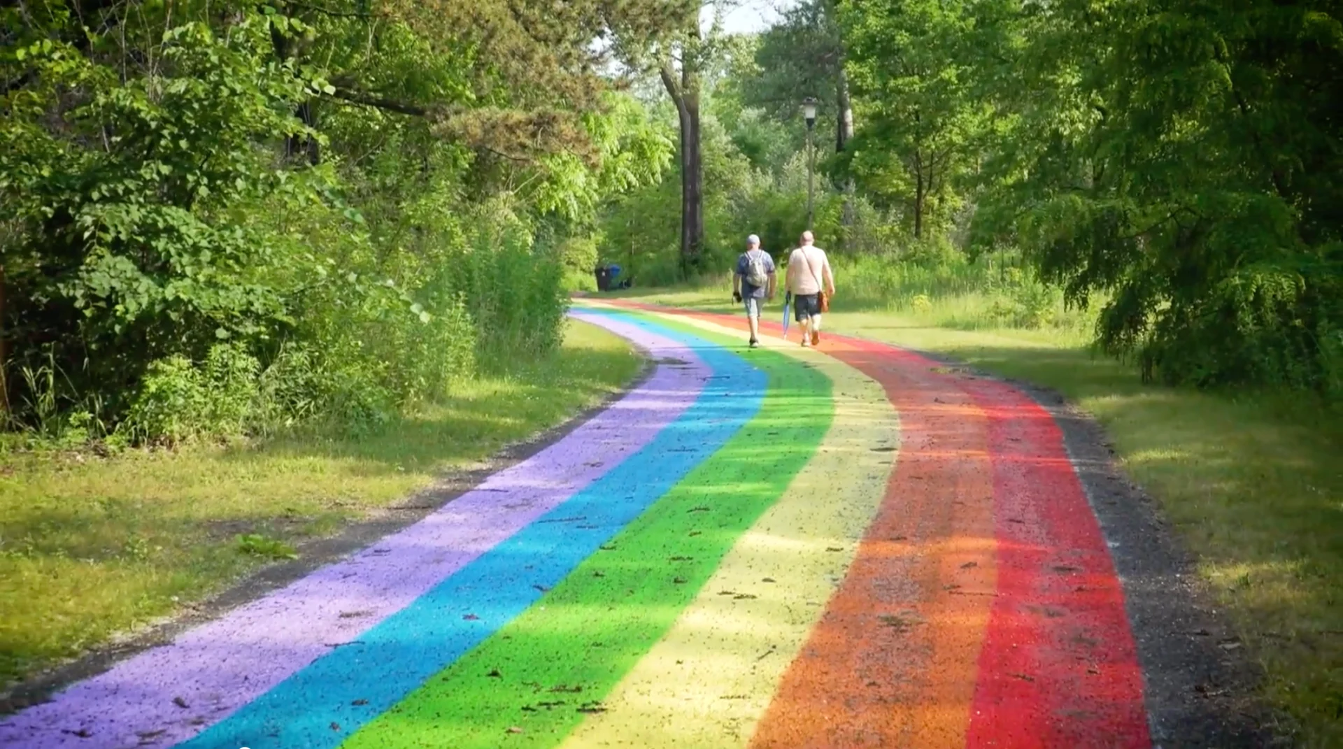 Toronto proudly boasts the world's longest rainbow road, symbol of hope