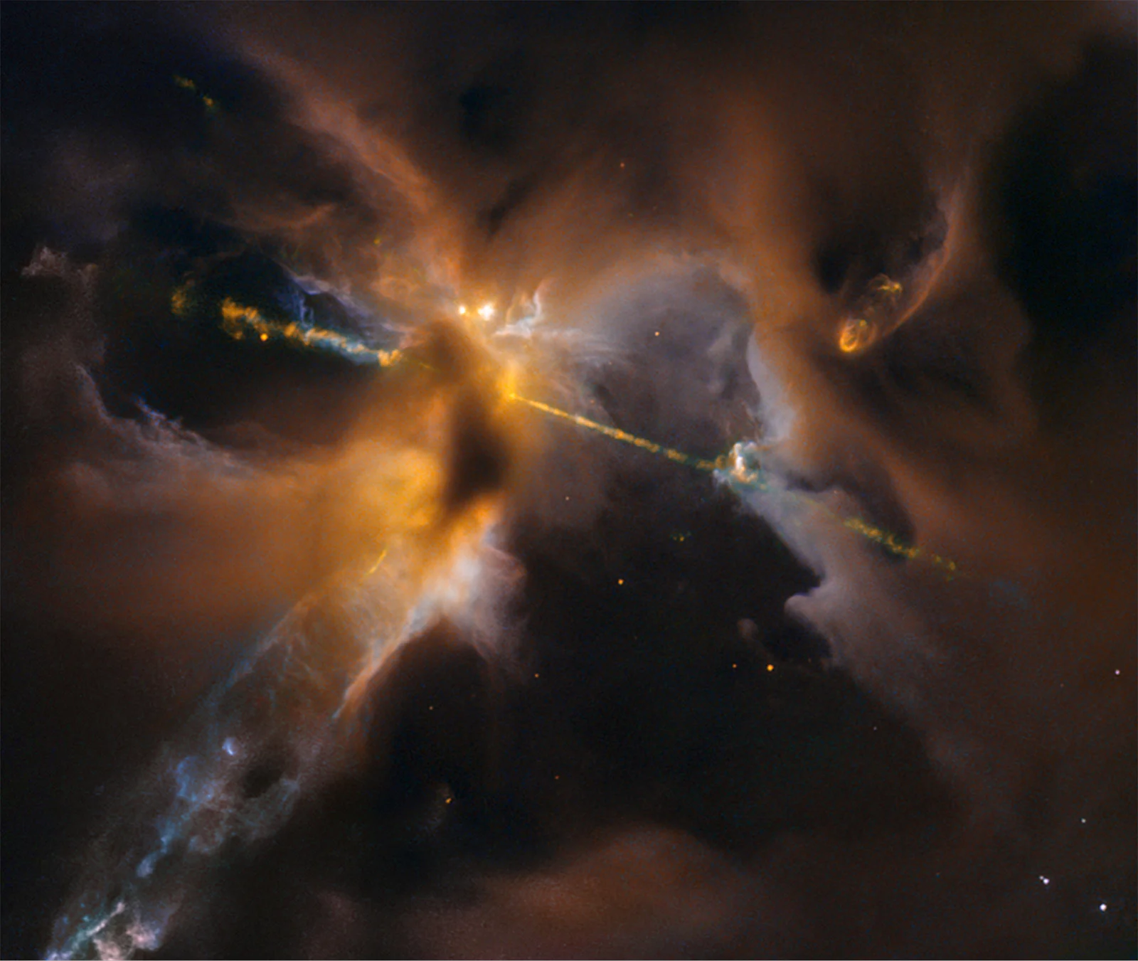 Hubble Herbig Haro Jet HH24 Lightsaber