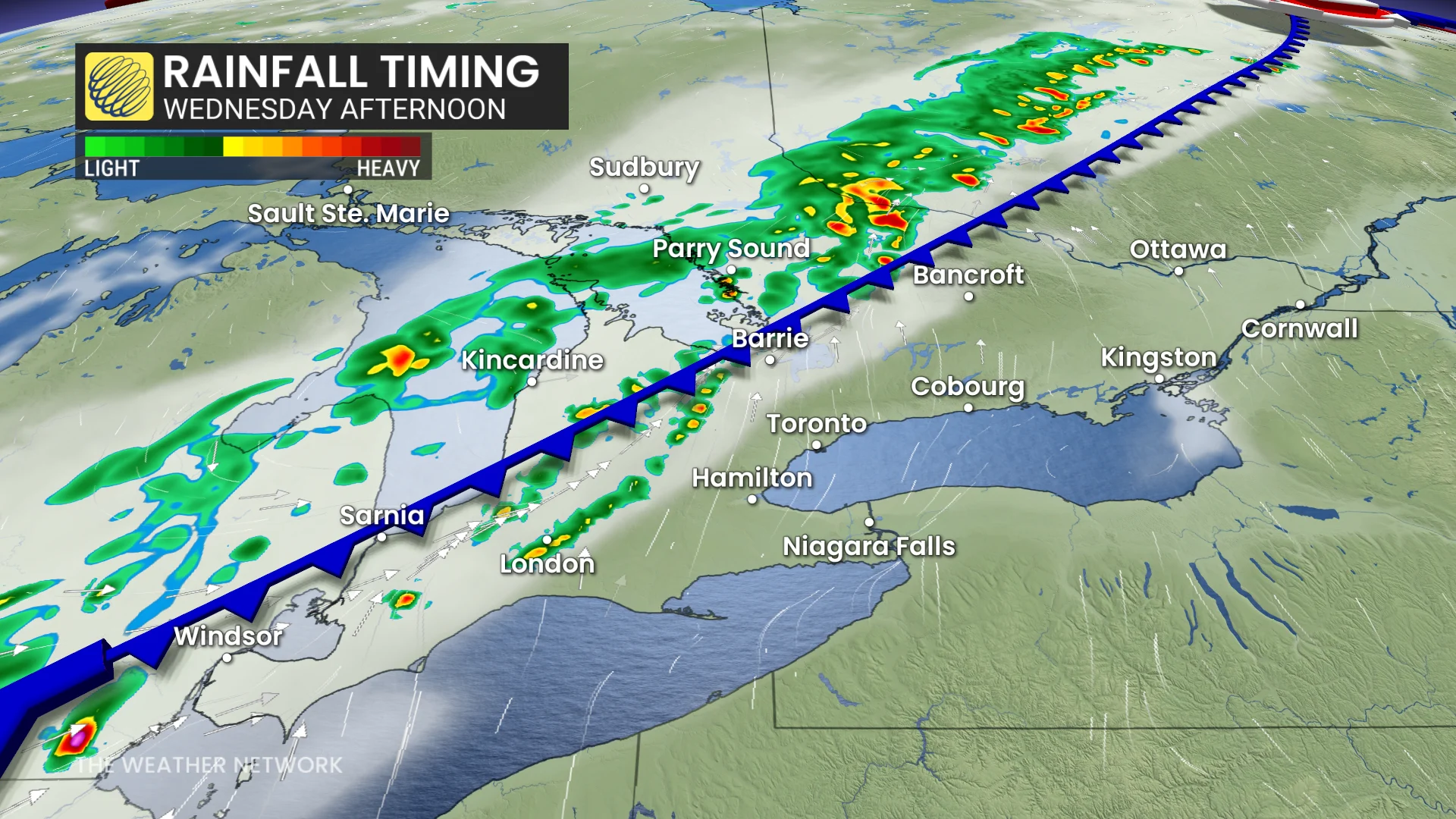 Baron - Ontario Wednesday afternoon precip - June4