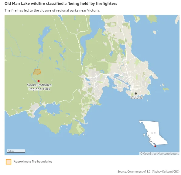 Old Man Lake wildfire - CBC