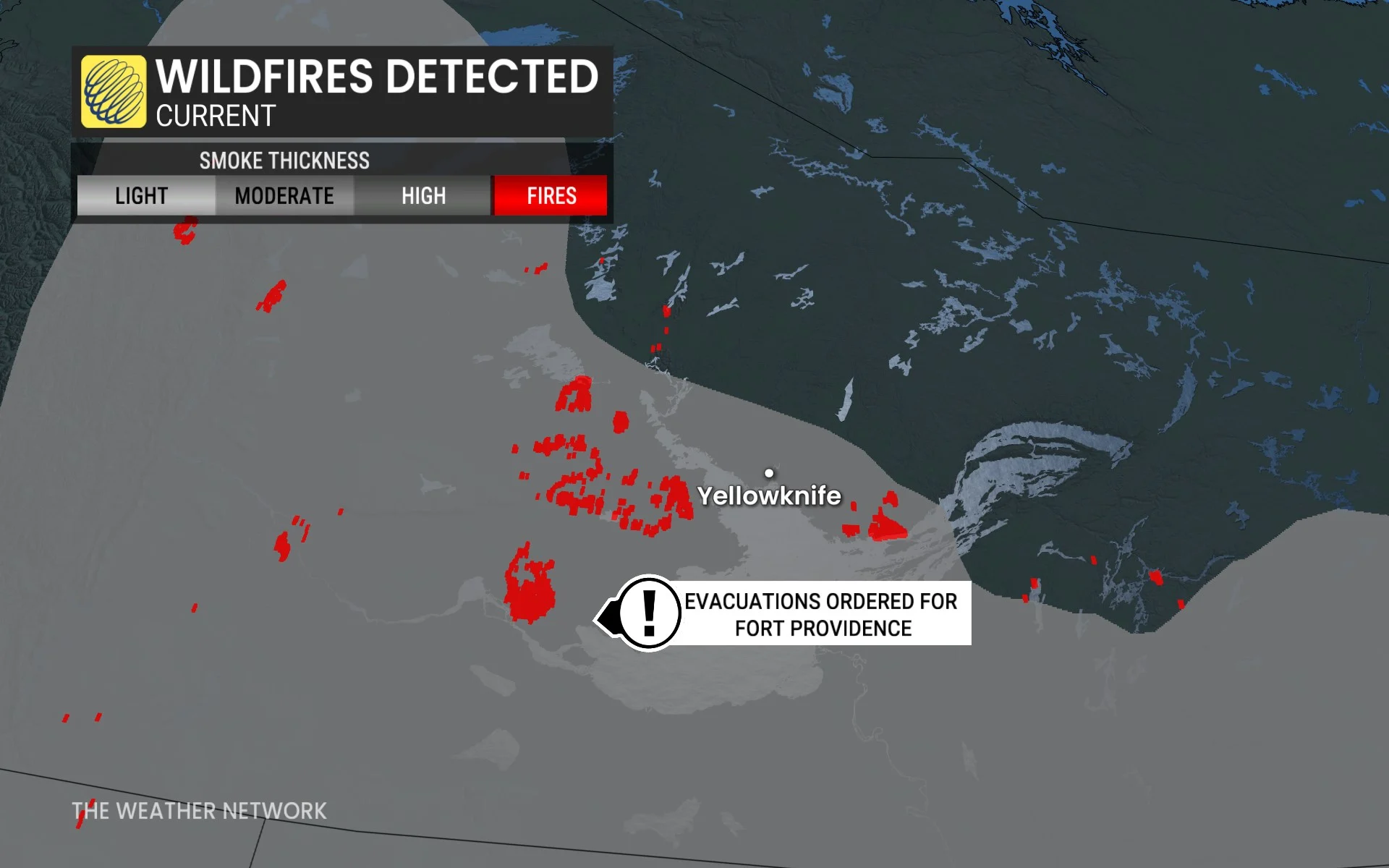 Current wildfires in Northwest Territories (Sept. 1, 2025)