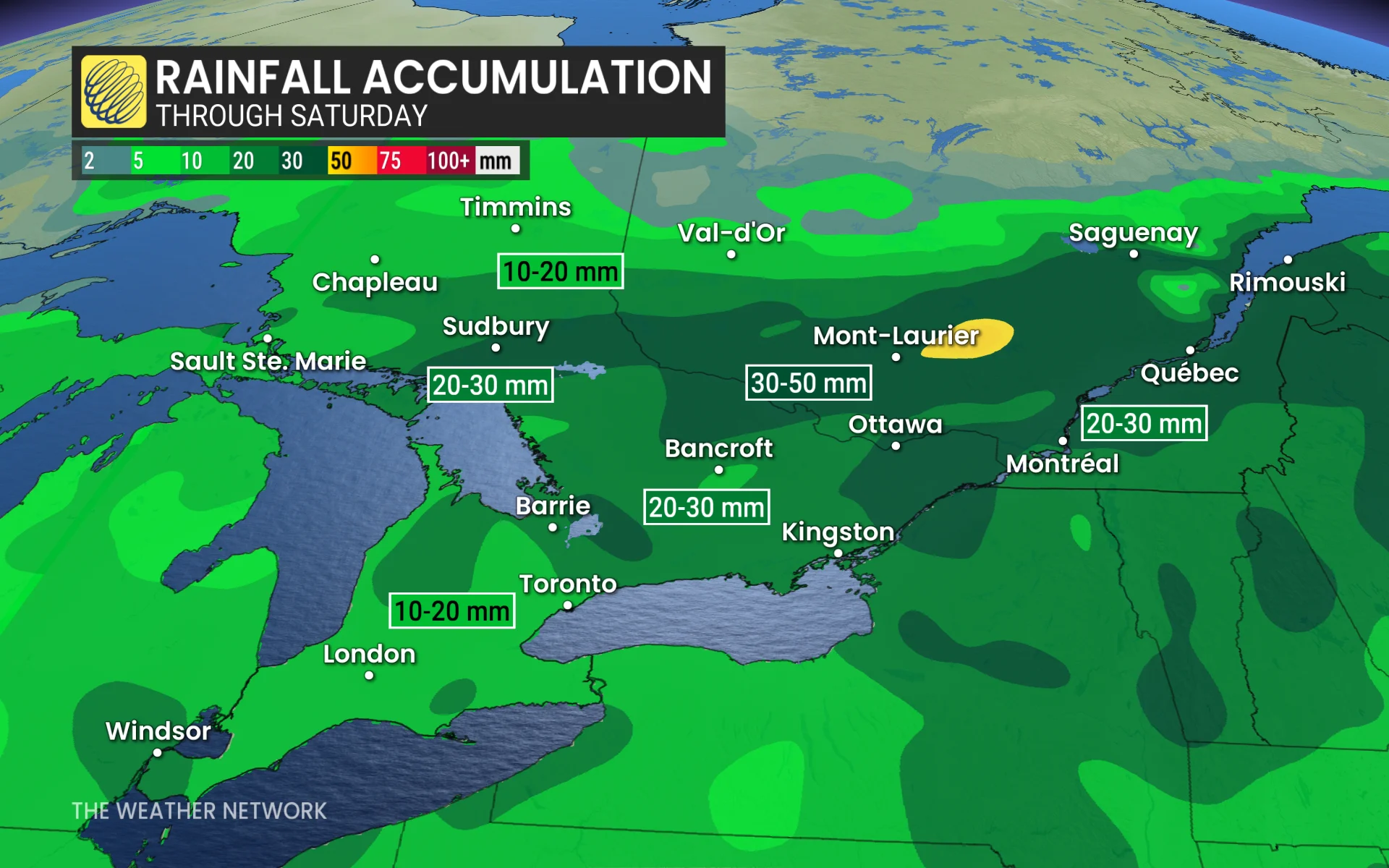 Baron - Ontario rain through Saturday - April 24