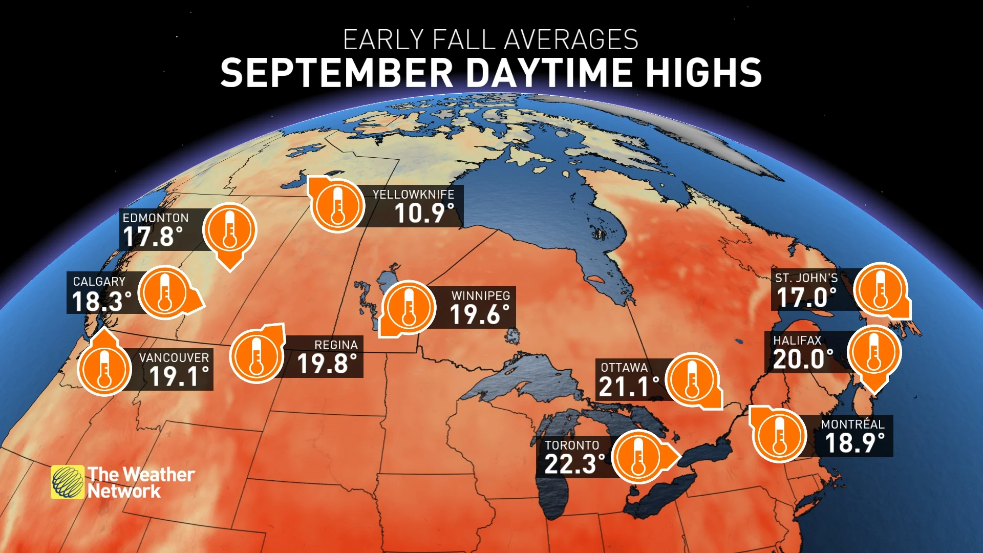 September average high temperatures