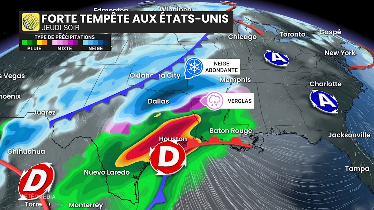 Rare Tempête De Neige Dans Ces États Du Sud - Météomédia