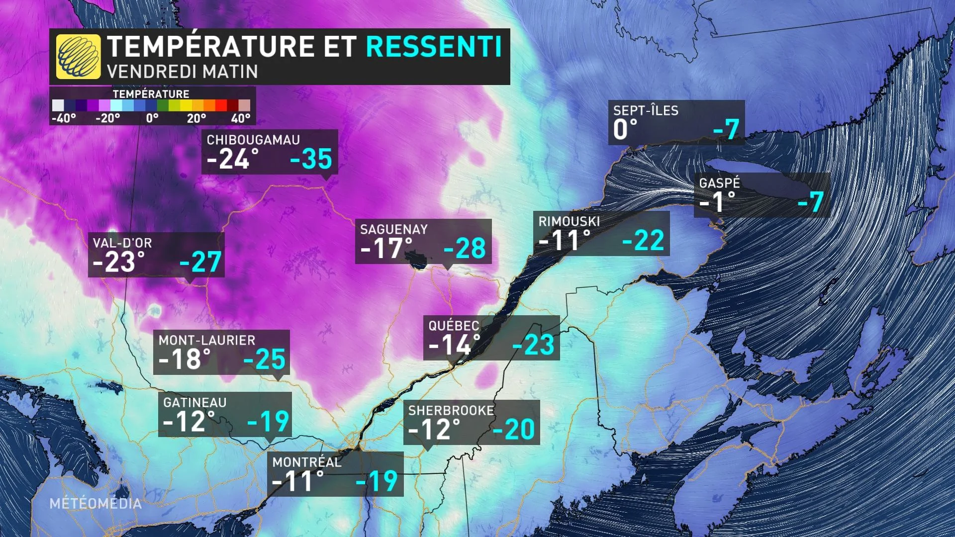 La dernière poussée de grand froid au Québec MétéoMédia