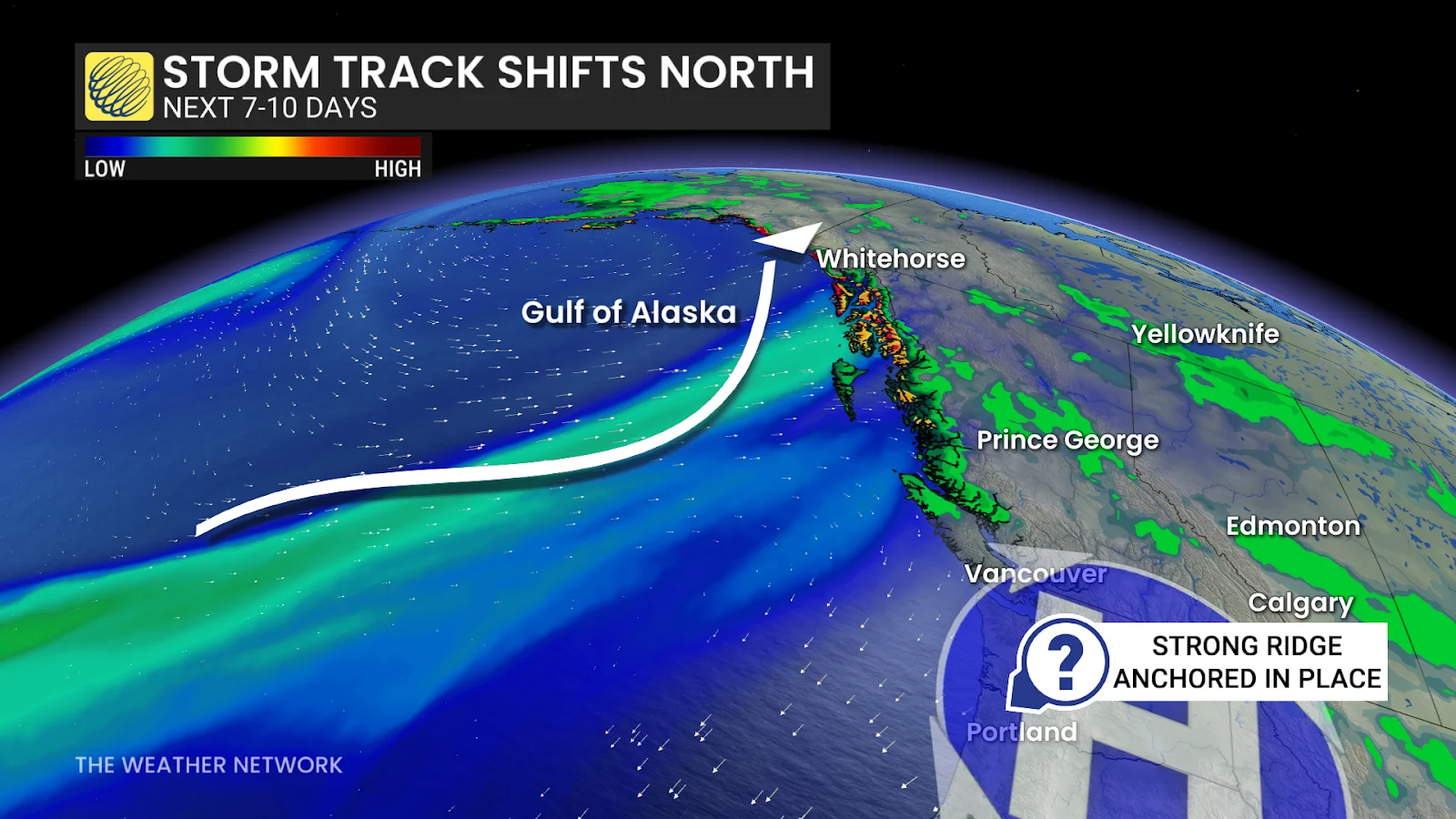 British Columbia storm track