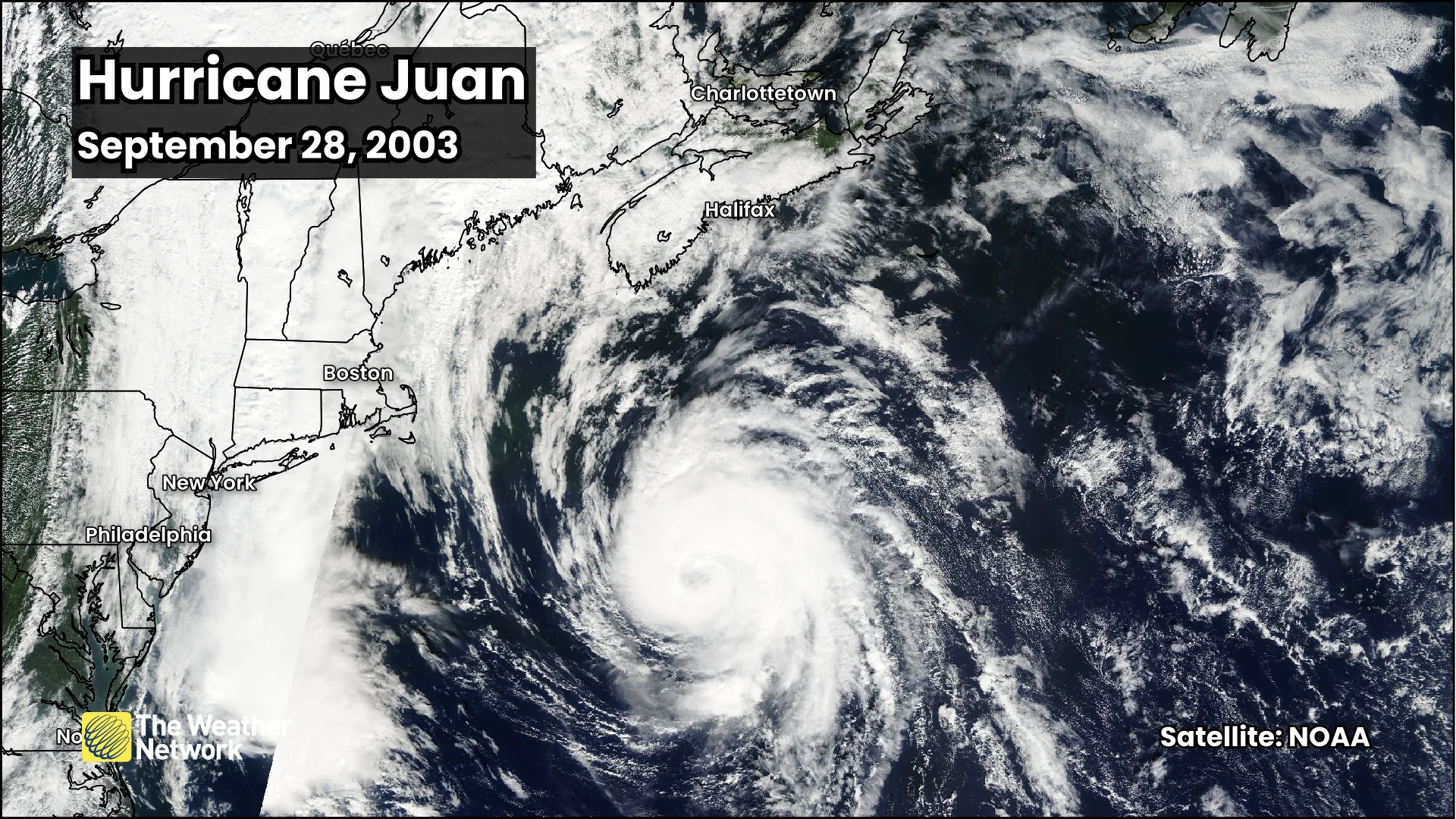 Hurricane Juan Satellite September 28 2003