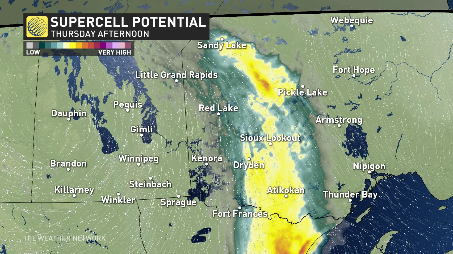 Baron - Thursday supercell potential northwestern Ontario - Sept19