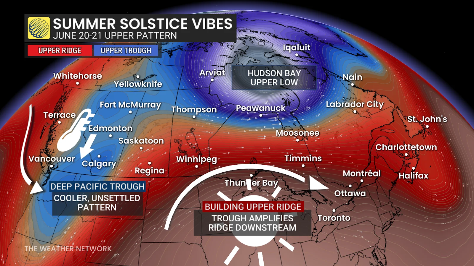 Summer solstice weather June 2025