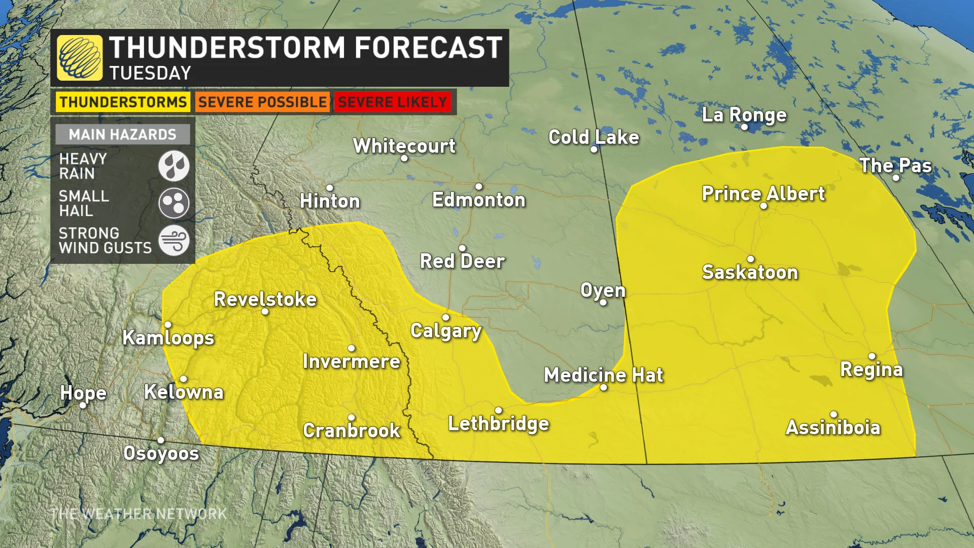 Threat for 100+ mm of rain with strong storm risk over the Prairies ...