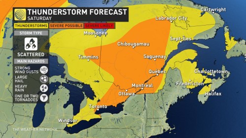 Canada Day Forecast: thin goldilocks zone in a country of weather extremes  - The Weather Network