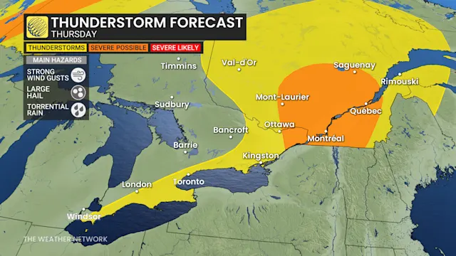 Opportunity for severe weather moves eastward in Ontario, Quebec - The ...