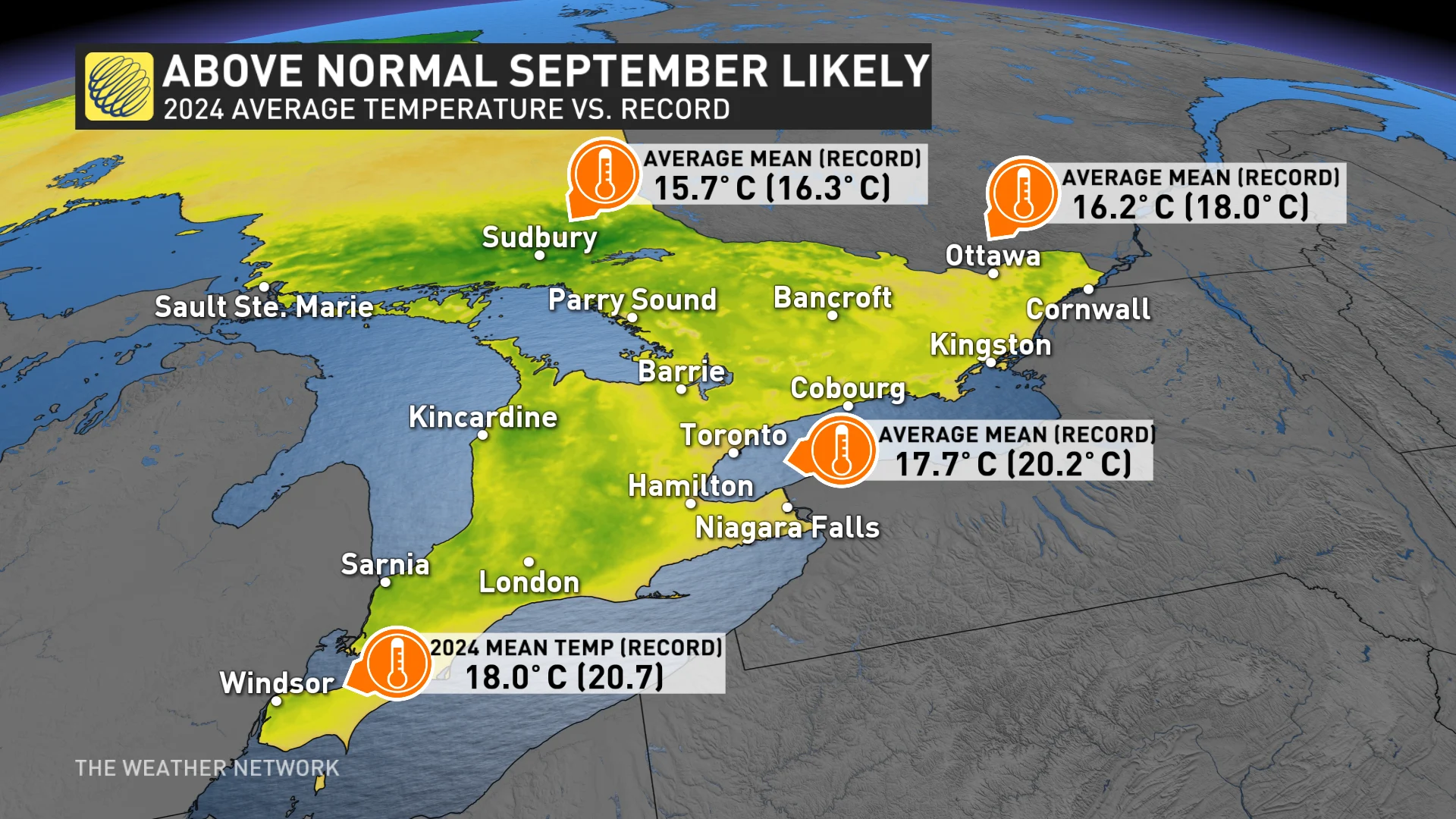 Above-normal September likely in northeastern, southern Ontario