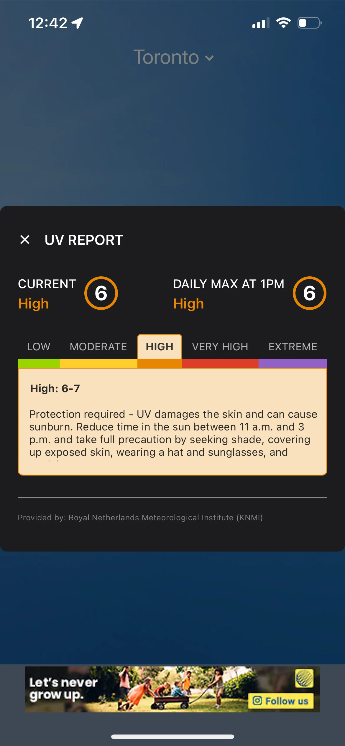UV report