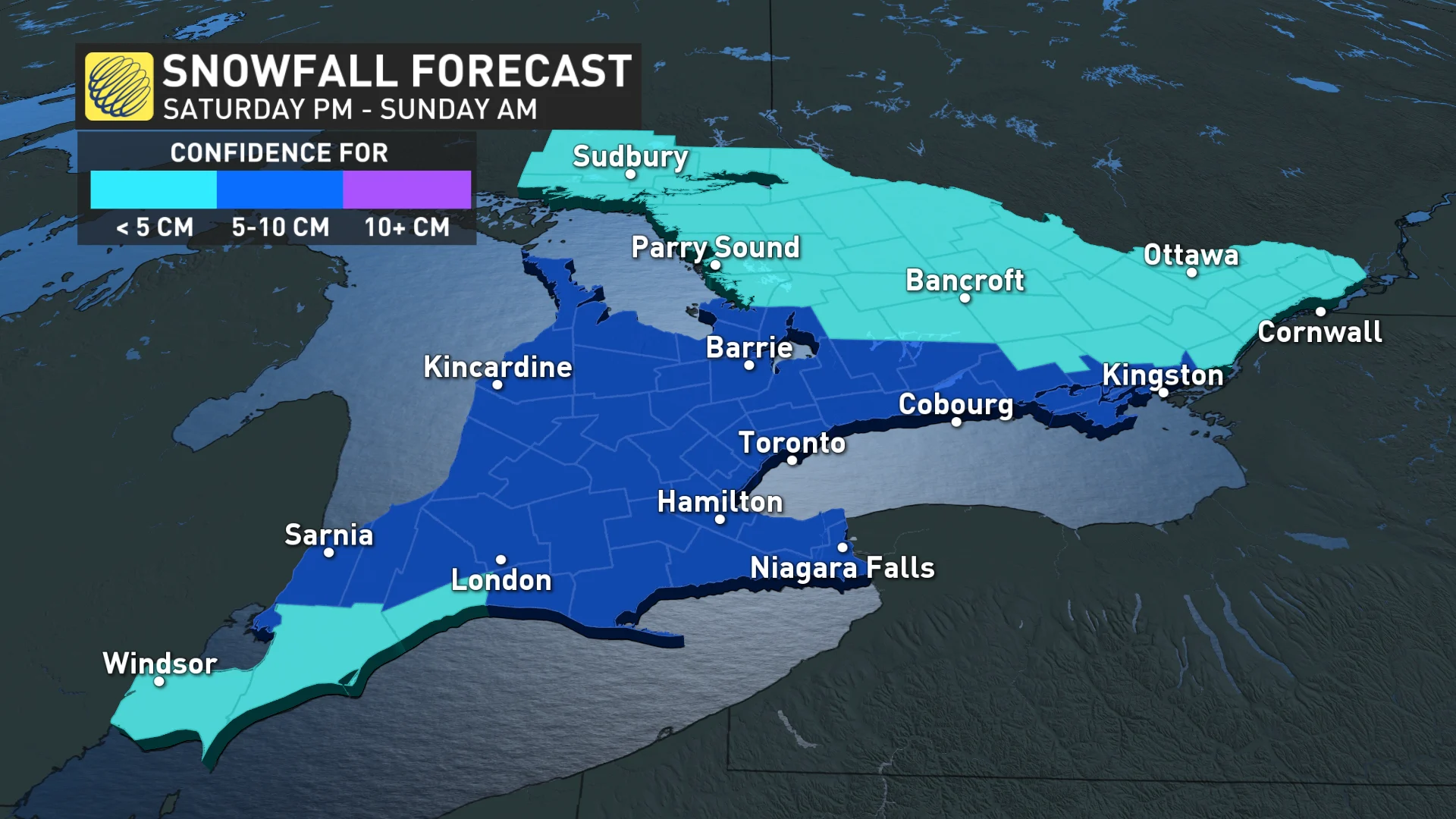 Baron - Ontario weekend snow confidence - Feb7
