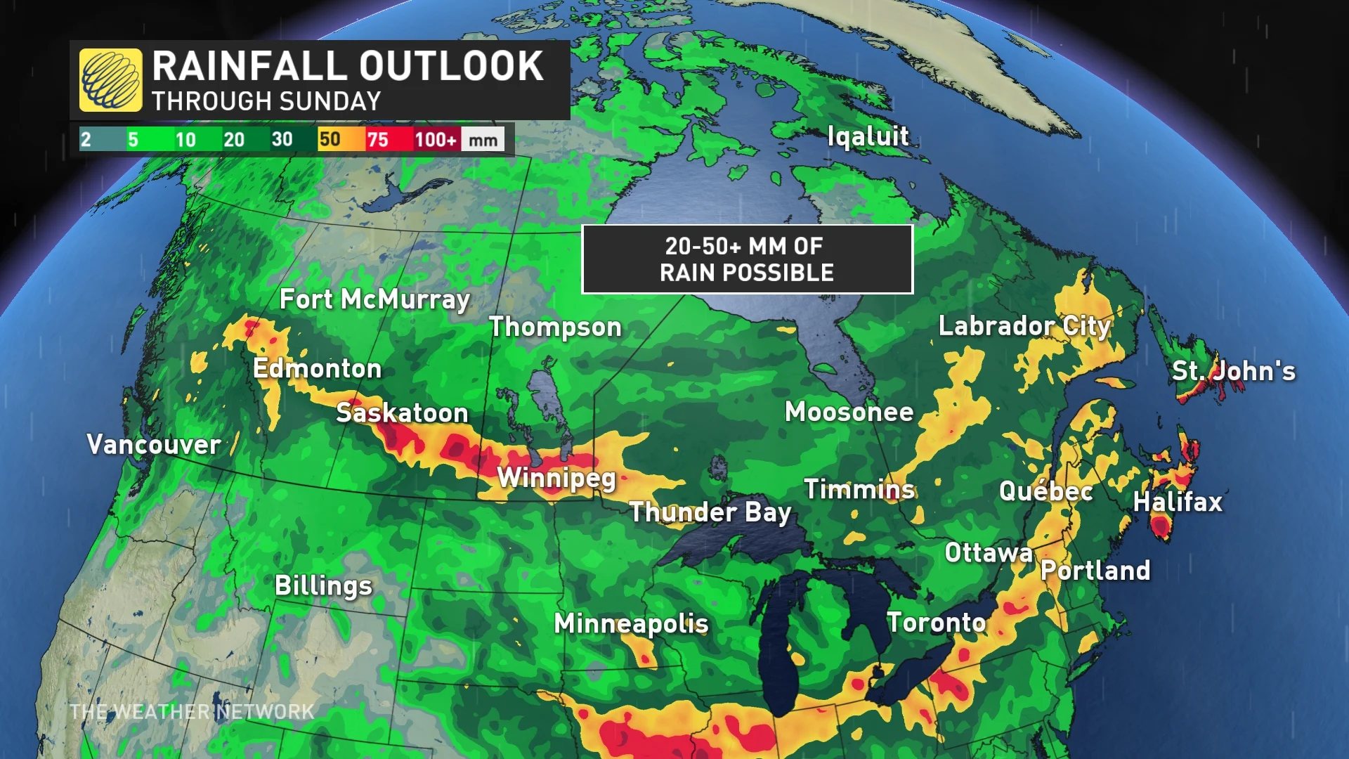 Baron - National rain through Sunday