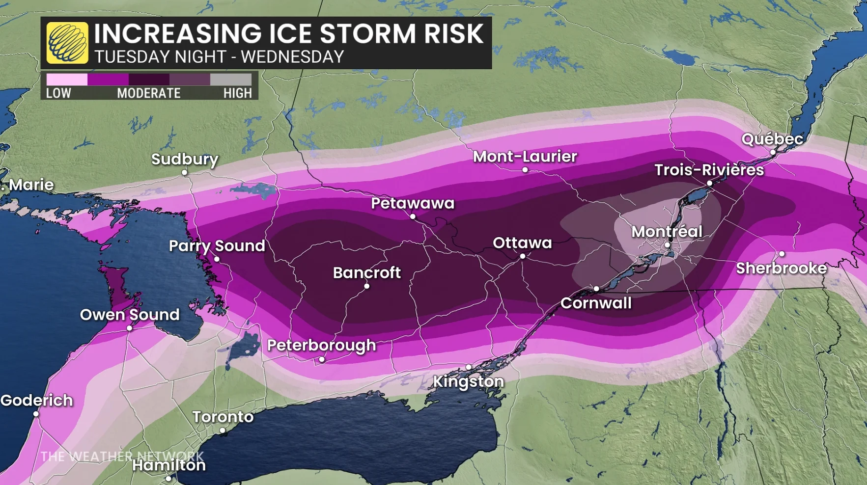 Baron - Quebec ice storm risk - Mar 9