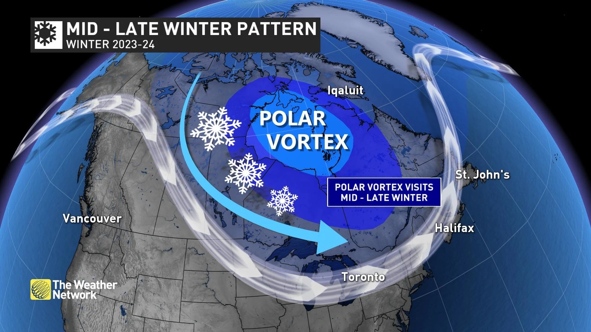 Baron - Mid to late winter pattern polar vortex