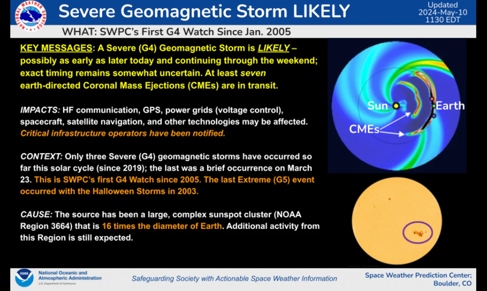 G4 Watch - May 10, 2024 - NOAA