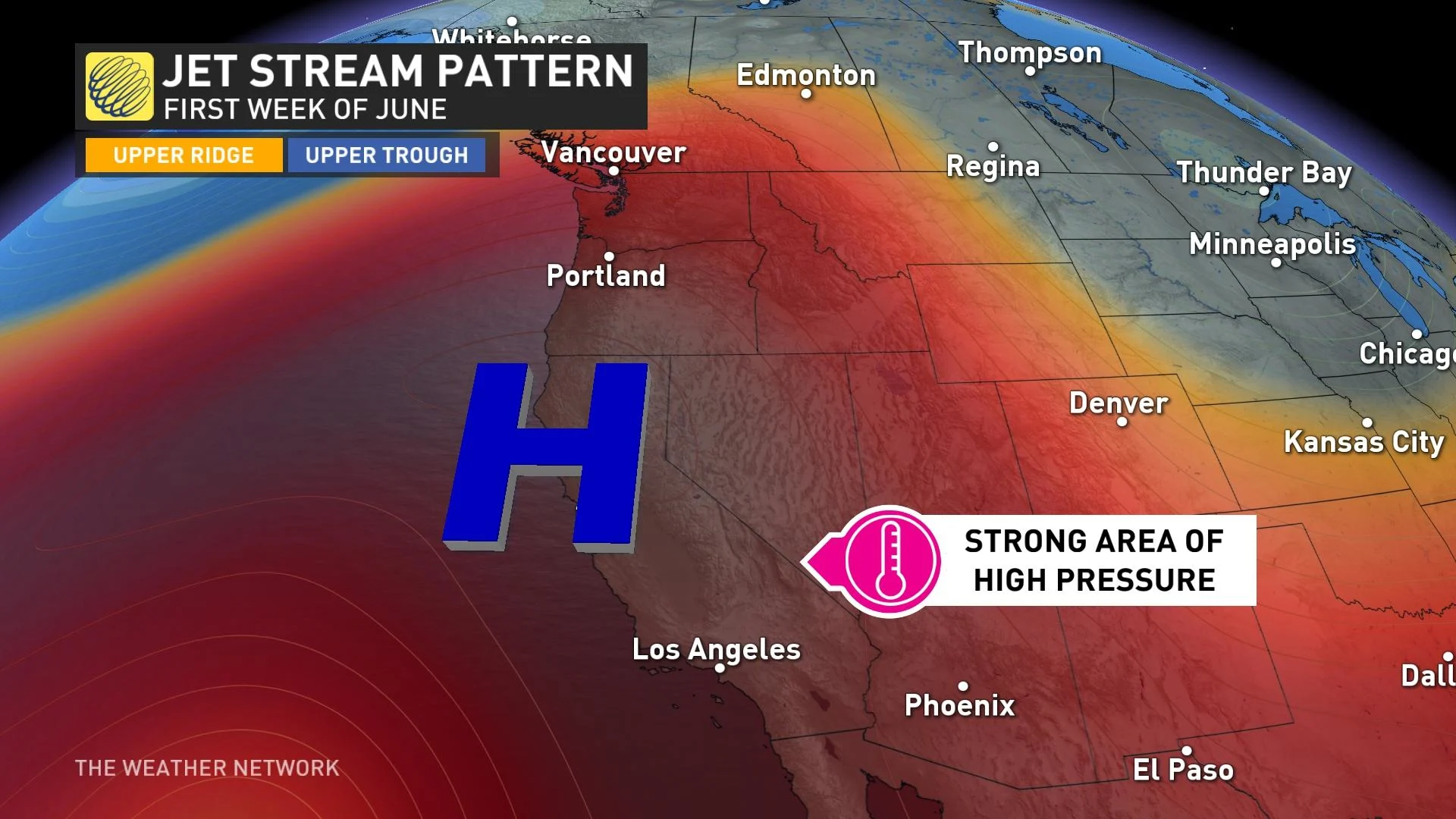 Jet stream pattern first week of June North America_June 4