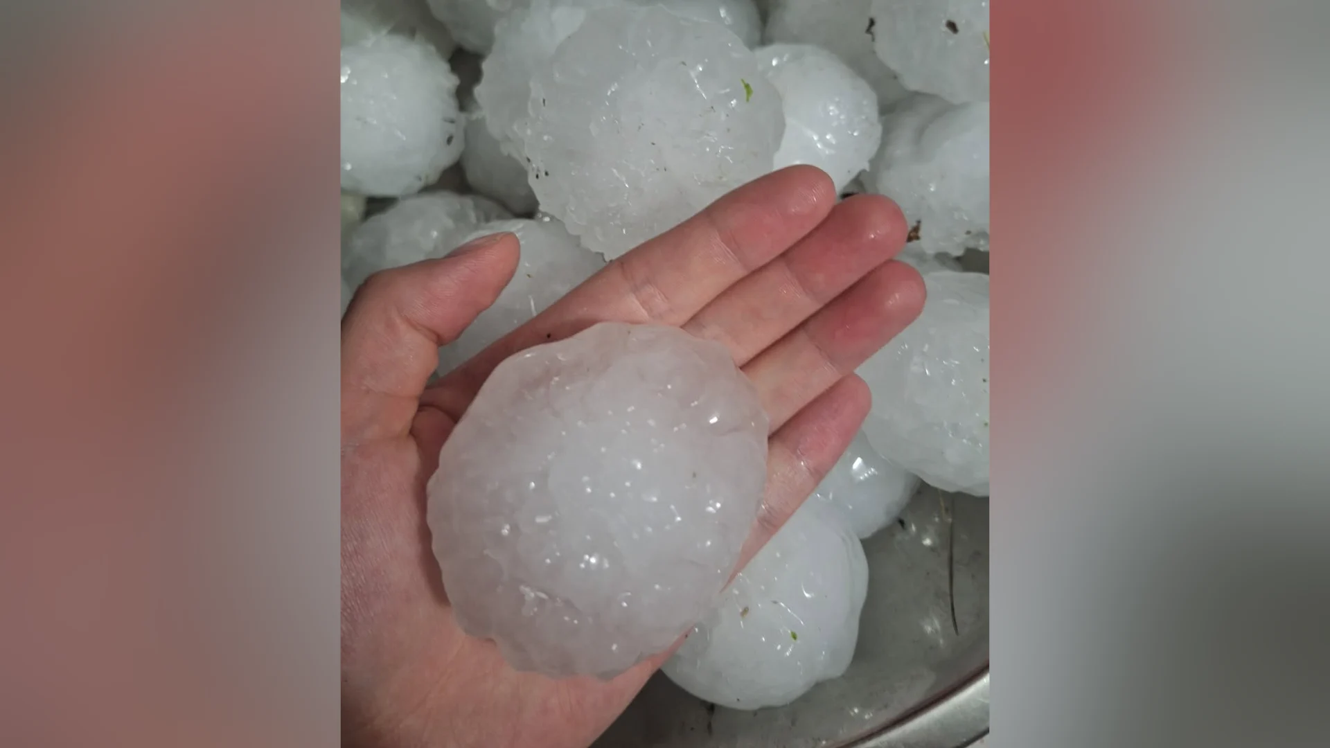 Andrew Vatour - Hailstones collected west of Edmonton - July 25
