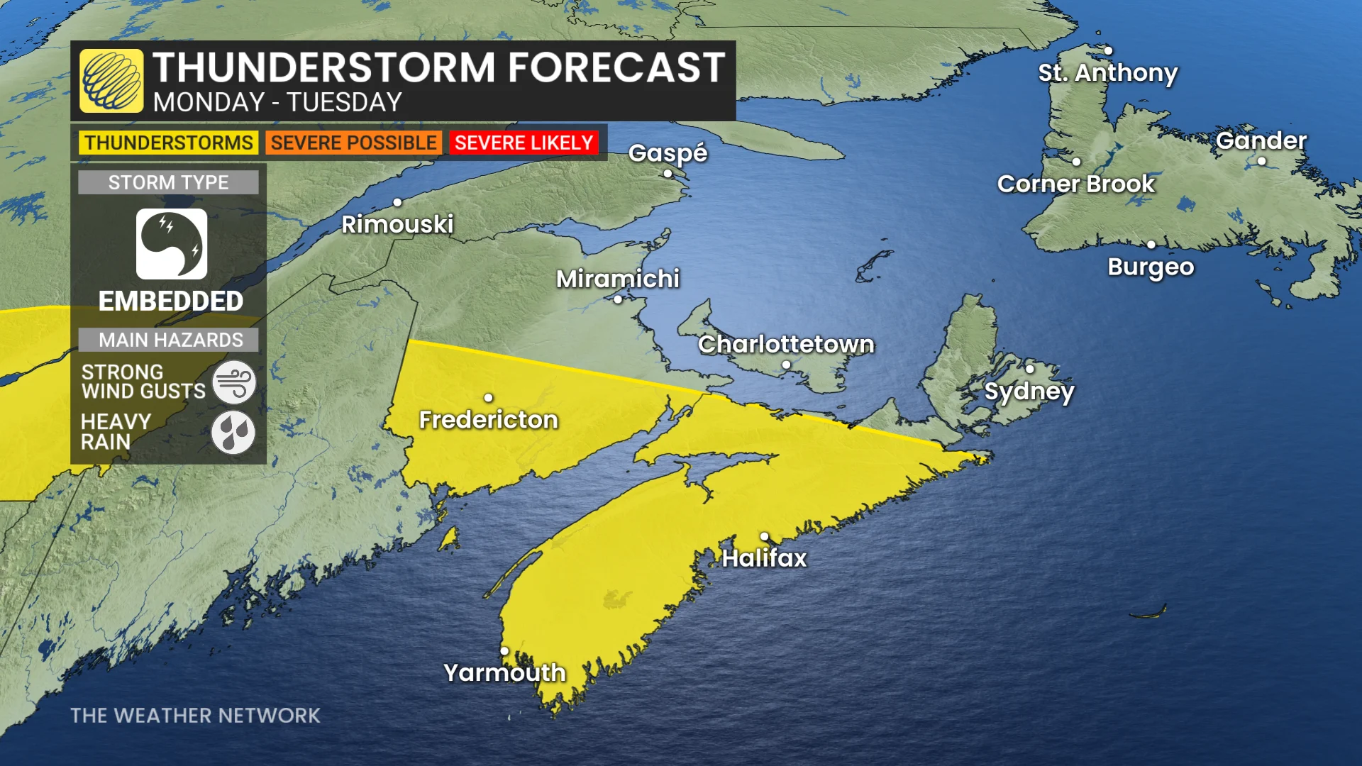 Baron - Atlantic Canada thunderstorms - Mar 16