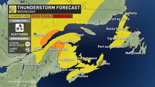 Rare stretch of humidity sweeps across Atlantic Canada, fuelling