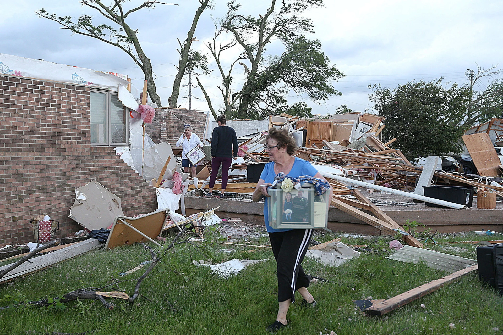 At least one person is dead and a dozen people in Greenfield, Iowa, were injured after a powerful tornado struck the town on Tuesday. The story, here