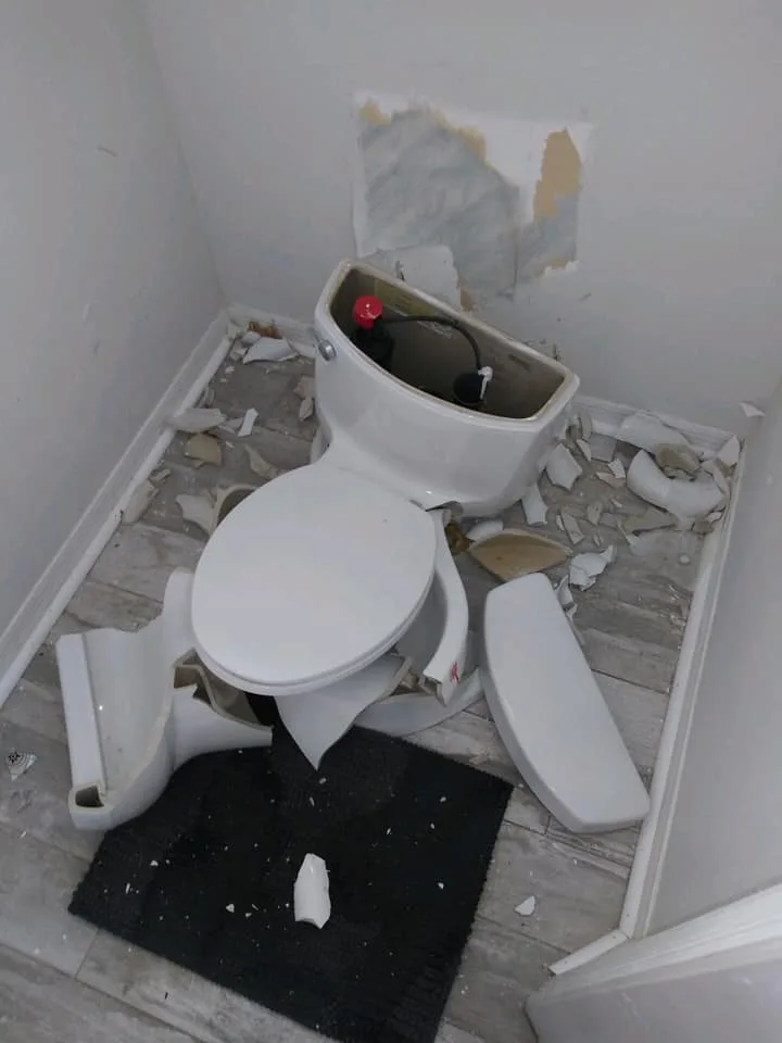 wrecked toilet a1 plumbing facebook