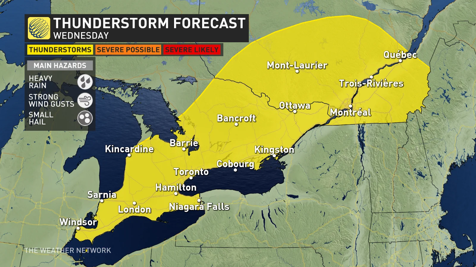 southern Ontario Wednesday am storm risk Feb 27 2024