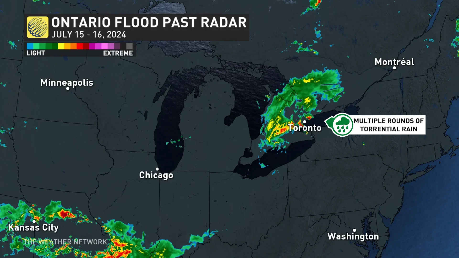 Baron Ontario Tuesday Radar flooding rains