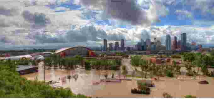 Getty Images: Calgary Stampede flooding. Courtesy:  James Anderson