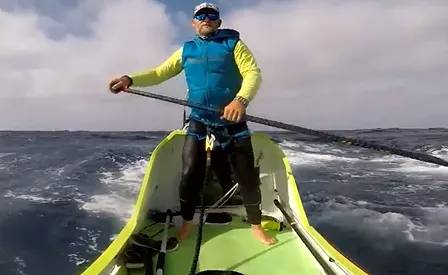 Epic paddleboat voyage in Pacific shines light on ocean plastic