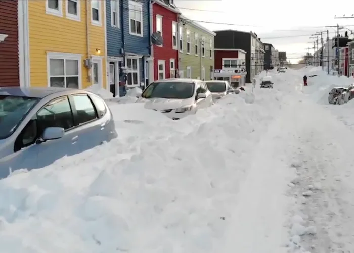 Cette ville a connu le plus important débordement de neige