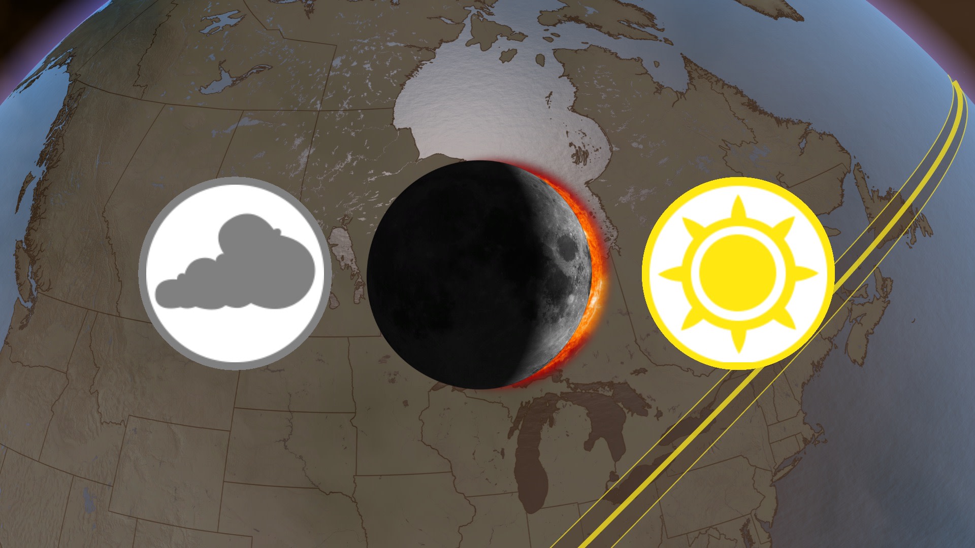 Trois scénarios pourraient gâcher l'éclipse totale