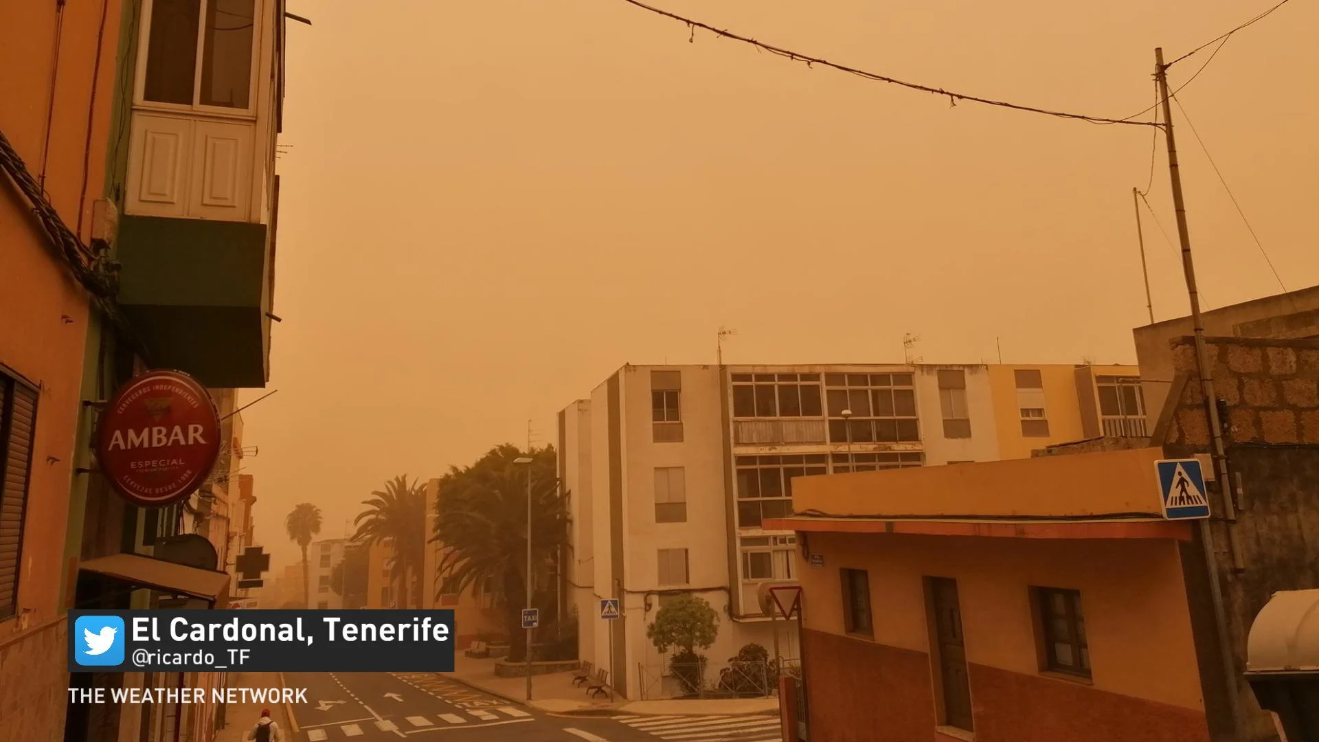 Canary island dust storm