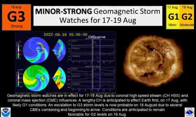 G3 geomagnetic storm 18Aug2022