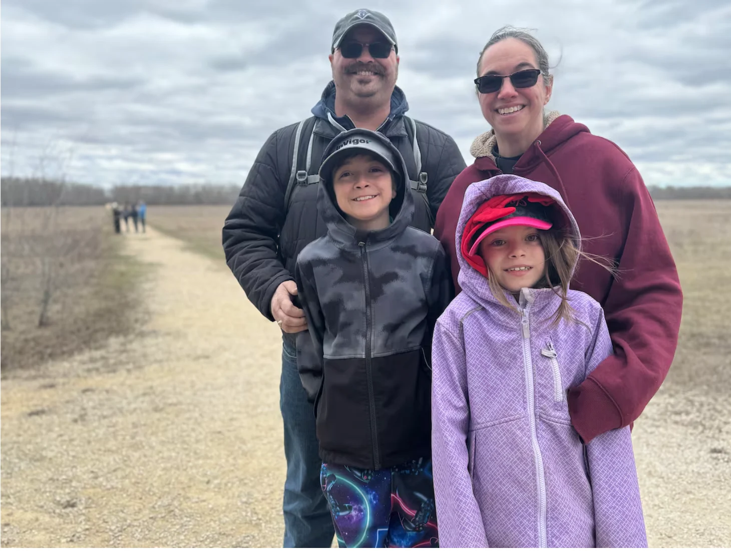 CBC: Veronique Simard said she wanted to visit the Narcisse snake dens for a long time. She and her family were walking the trail that connects the dens Sunday morning. (Justin Fraser/CBC)