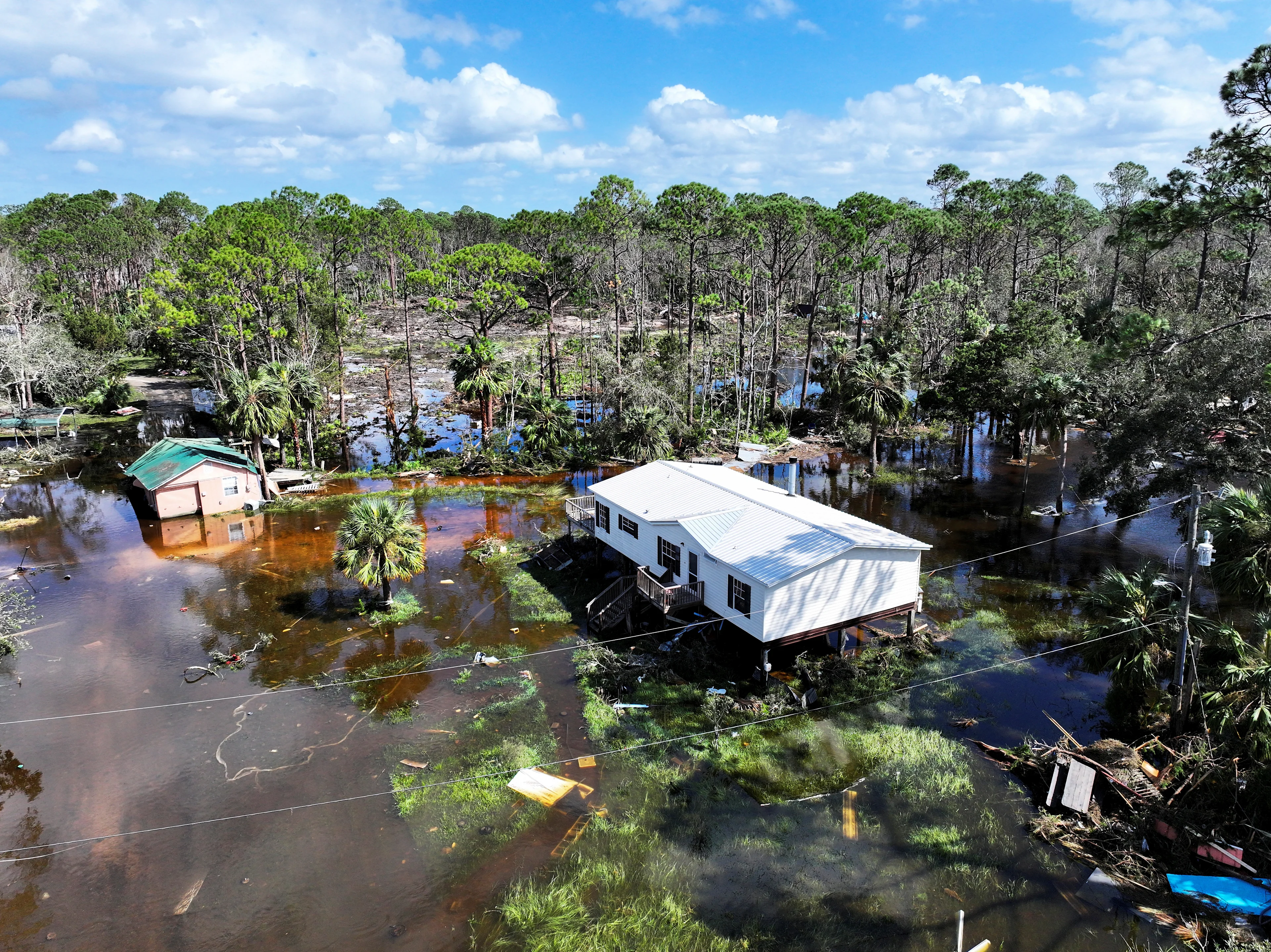 (REUTERS) Hurricane Helene damage Florida